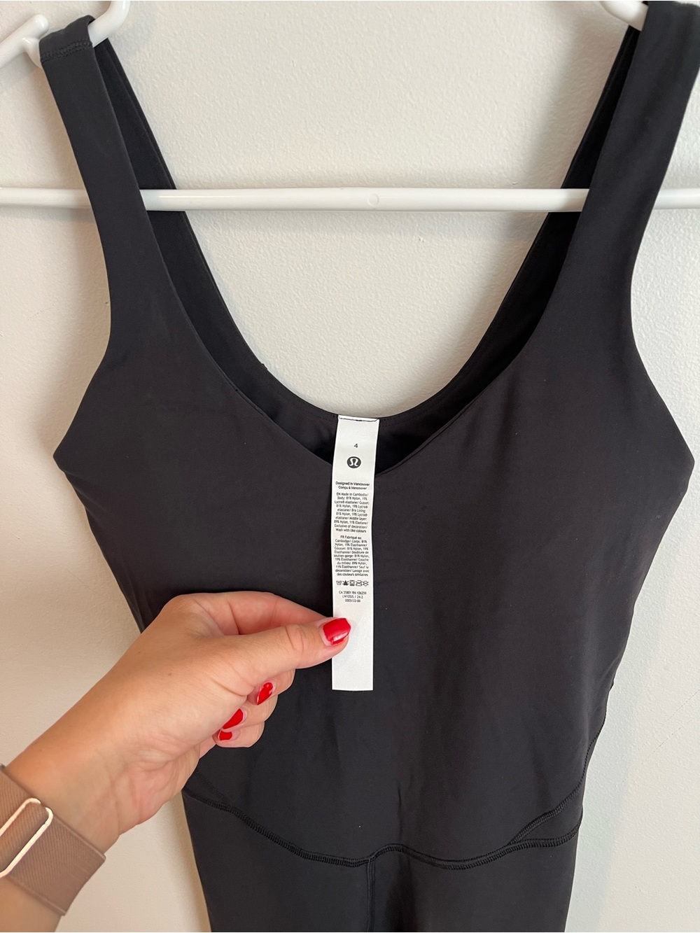 Lululemon Align Bodysuit Black 4 - Picture 4 of 8